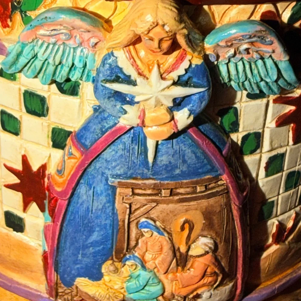 Jim Shore Nativity‎ Angel Electric Votive Warmer • Christmas Holiday Decor